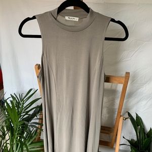 Mikey & Joey Neutral Sleeveless Dress